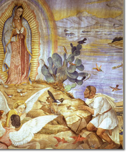 FERNANDO_LEAL_Miracles_of_the_Virgin_of_Guadalupe,_Fresco_Mexico_City